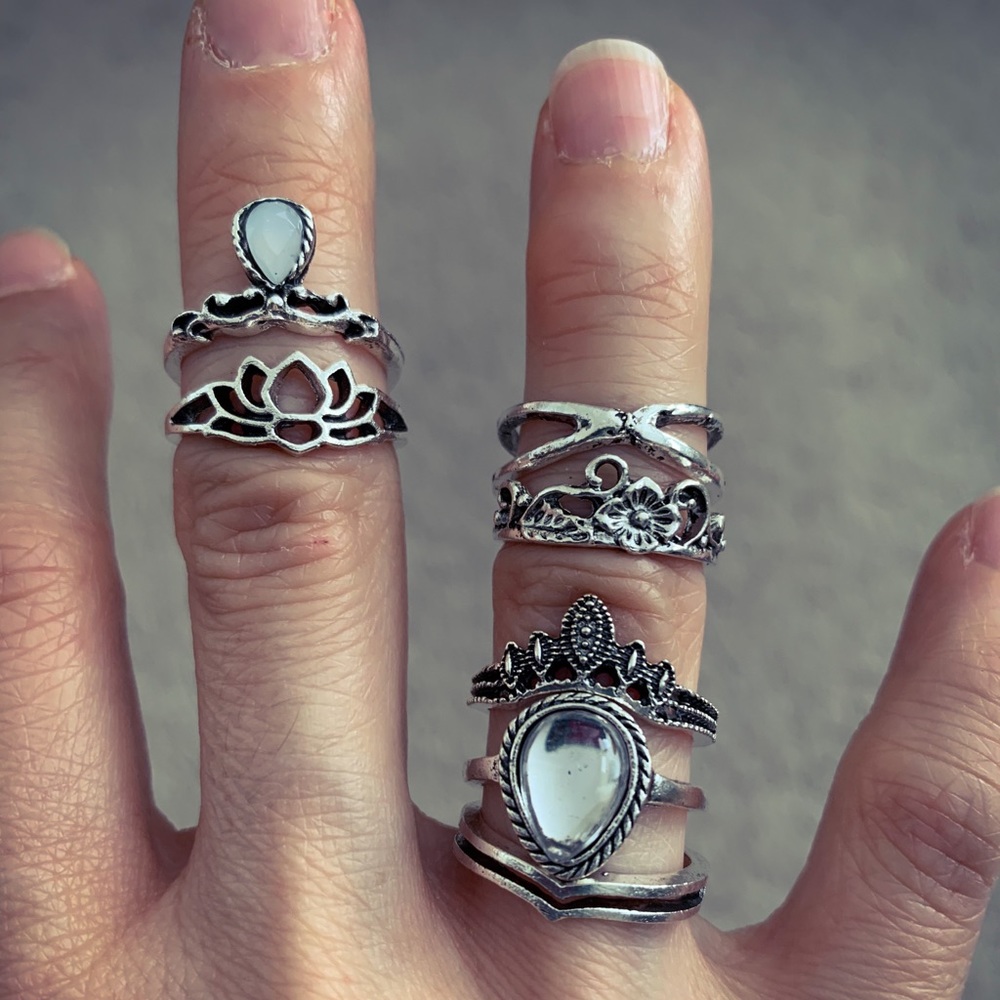 Vintage Ring Set 7pcs